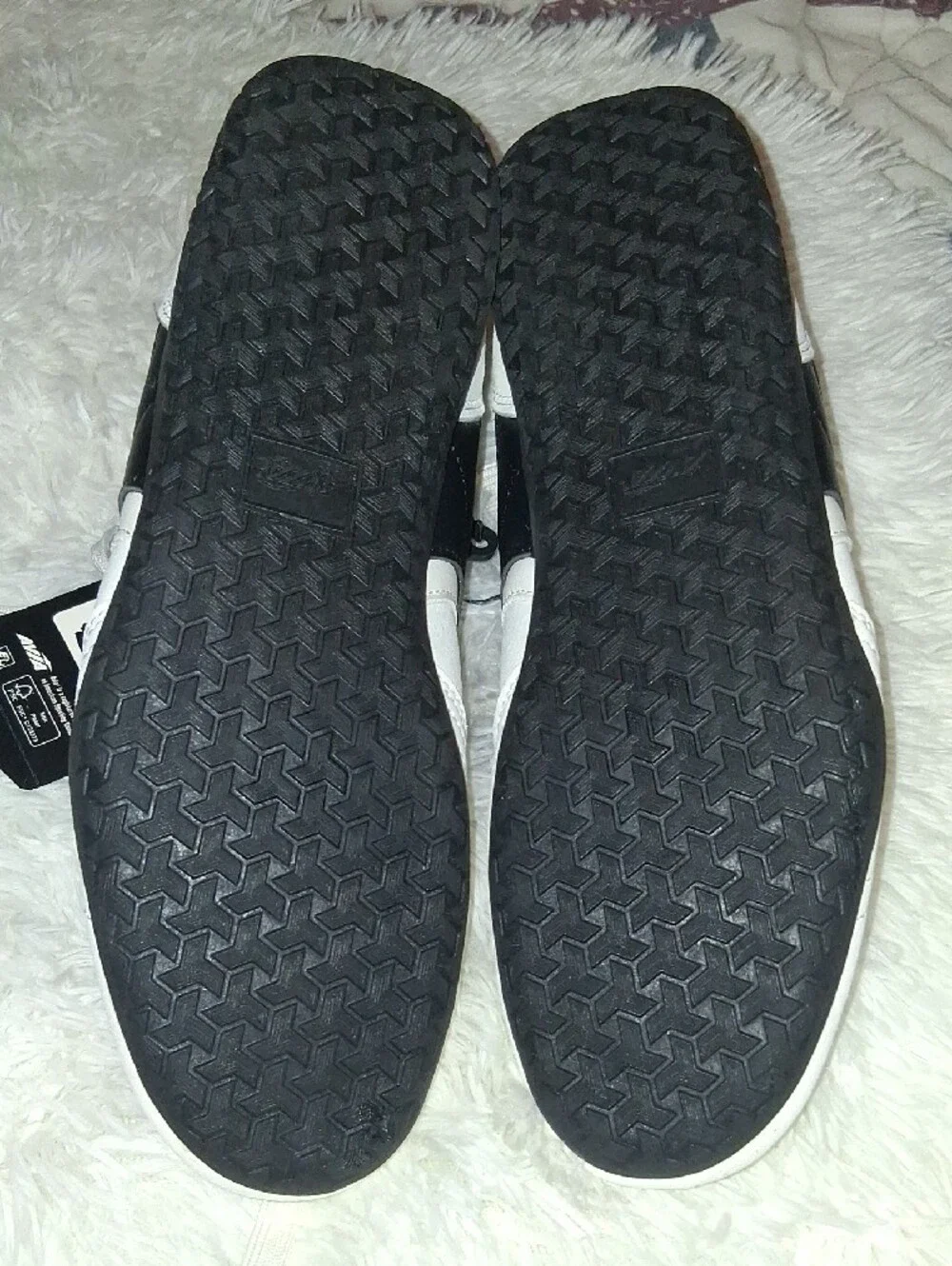 Avia White Sneakers with Black Accents - Lace-Up
